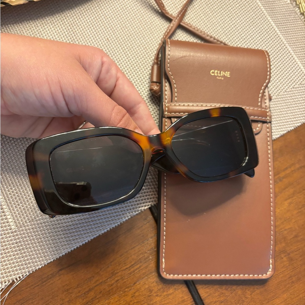 Celine Triomphe 53mm Rectangular Sunglasses